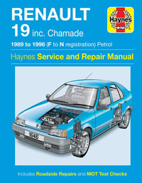 Renault 19 Petrol (1989-1996) Haynes Repair Manual Printed Book Front Cover
