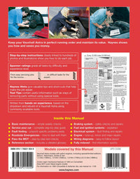 Vauxhall Astra Petrol (Oct 1991-Feb 1998) Haynes Repair Manual Printed Book Back Cover