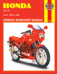 Honda NS125 (1986-1993) Haynes Repair Manual Printed Book Front Cover