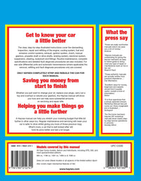 Opel Corsa Petrol (1983-Mar 1993) Haynes Repair Manual Printed Book Back Cover