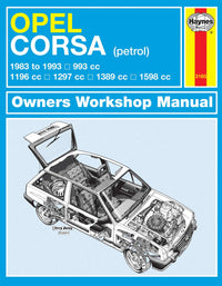 Opel Corsa Petrol (1983-Mar 1993) Haynes Repair Manual Printed Book Front Cover