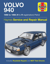 Volvo 940 Petrol (1990-1998) Haynes Repair Manual Printed Book Front Cover