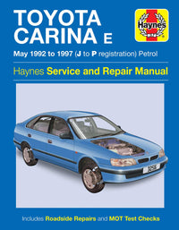 Toyota Carina E Petrol (May 1992-1997) Haynes Repair Manual Printed Book Front Cover