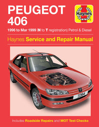 Peugeot 406 Petrol & Diesel (1996-Mar 1999) Haynes Repair Manual Printed Book Front Cover