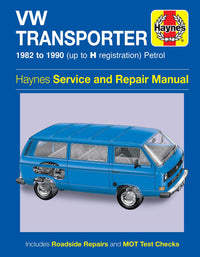 Volkswagen Transporter (water-cooled) Petrol (1982-1990) Haynes Repair Manual Printed Book Front Cover