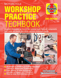 Motorcycle Workshop Practice Haynes TechBook (2nd Edition) Haynes Manual Printed Book Front Cover