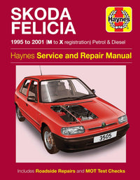 Skoda Felicia Petrol & Diesel (1995-2001) Haynes Repair Manual Printed Book Front Cover