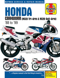 Honda CBR400RR Fours (1988-1999) Haynes Repair Manual Printed Book Front Cover
