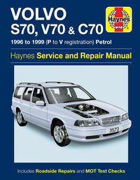 Volvo S70, V70 & C70 Petrol (1996-1999) Haynes Repair Manual Printed Book Front Cover