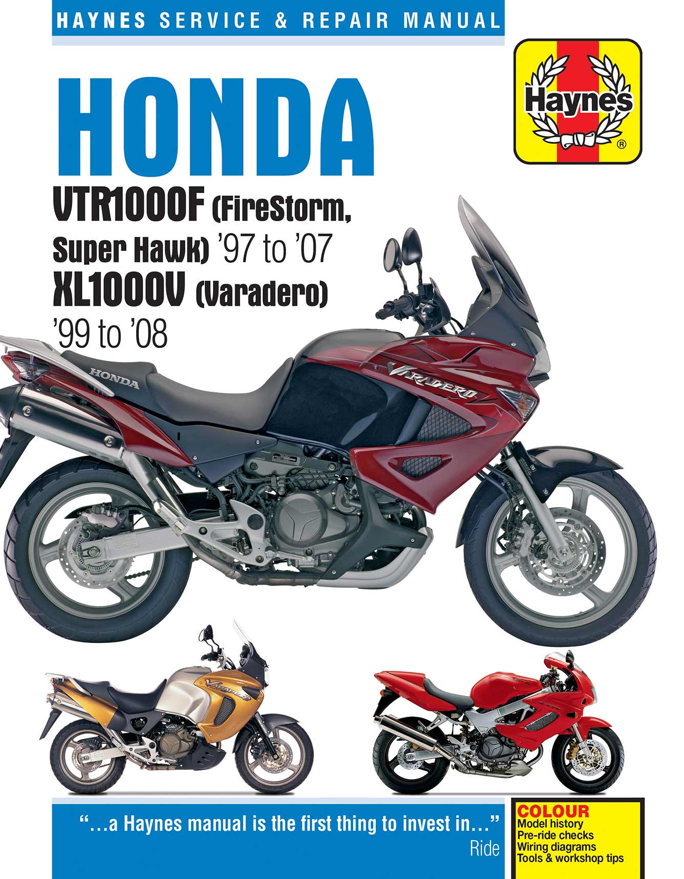 Honda VTR1000F (FireStorm, Super Hawk) (1997-2007) & XL1000V