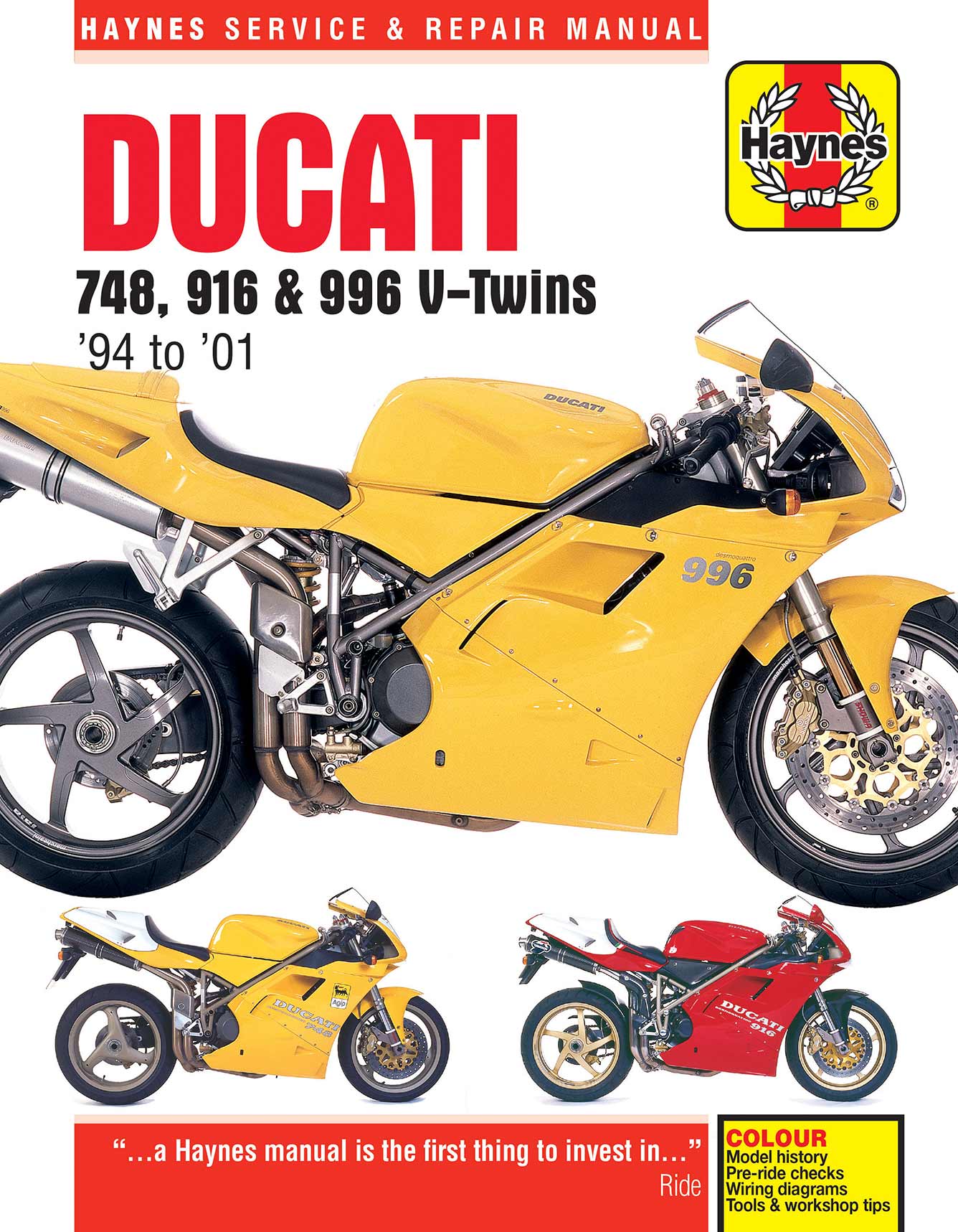 Ducati 748, 916 & 996 4-valve V-Twins (1994-2001) Haynes Repair