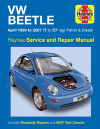 Volkswagen Beetle Petrol & Diesel (Apr 1999-2007) Haynes Repair Manual Printed Book Front Cover