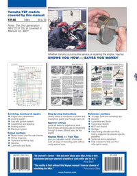 Yamaha YZF-R6 (1999-2002) Haynes Repair Manual Printed Book Back Cover