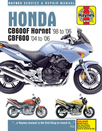 Honda CB600F Hornet & CBF600 (1998-2006) Haynes Repair Manual Printed Book Front Cover