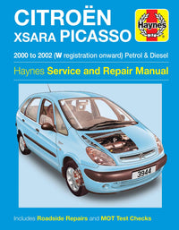 Citroen Xsara Picasso Petrol & Diesel (2000-2002) Haynes Repair Manual Printed Book Front Cover