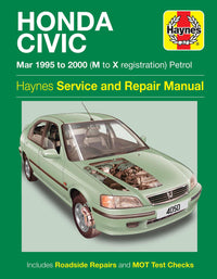 Honda Civic Petrol (Mar 1995-2000) Haynes Repair Manual Printed Book Front Cover