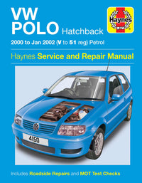 Volkswagen Polo Hatchback Petrol (2000-Jan 2002) Haynes Repair Manual Printed Book Front Cover