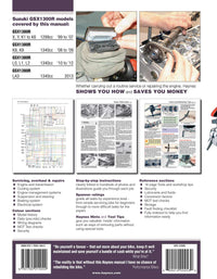 Suzuki GSX1300R Hayabusa (1999-2013) Haynes Repair Manual Printed Book Back Cover