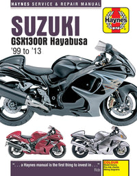 Suzuki GSX1300R Hayabusa (1999-2013) Haynes Repair Manual Printed Book Front Cover