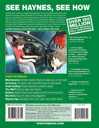 Skoda Octavia Petrol & Diesel (1998-Apr 2004) Haynes Repair Manual Printed Book Back Cover