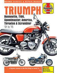 Triumph Bonneville (2001-2015) Haynes Repair Manual Printed Book Front Cover
