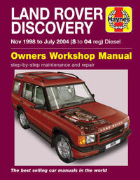 Land Rover Discovery Diesel (Nov 1998-Jul 2004) Haynes Repair Manual Printed Book Front Cover