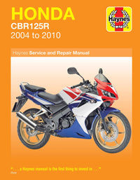 Honda CBR125R (2004-2010) Haynes Repair Manual Printed Book Front Cover