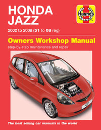 Honda Jazz (2002-2008) Haynes Repair Manual Printed Book Front Cover