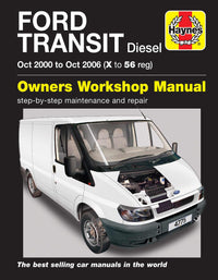 Ford Transit Diesel (Oct 2000-Oct 2006) Haynes Repair Manual Printed Book Front Cover