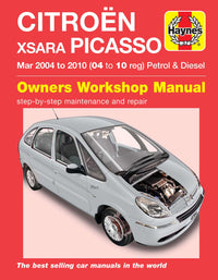 Citroen Xsara Picasso Petrol & Diesel (Mar 2004-2010) Haynes Repair Manual Printed Book Front Cover