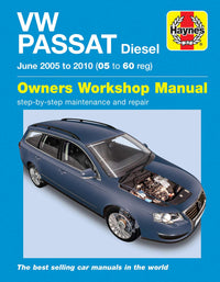 Volkswagen Passat Diesel (June 2005-2010) Haynes Repair Manual Printed Book Front Cover