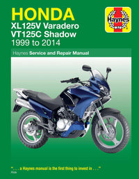 Honda XL125V & VT125C (1999-2014) Haynes Repair Manual Printed Book Front Cover