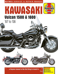 Kawasaki Vulcan 1500 & 1600 (1987-2008) Haynes Repair Manual Printed Book Front Cover