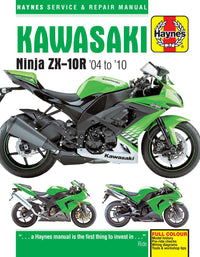 Kawasaki Ninja ZX-10R (2004-2010) Haynes Repair Manual Printed Book Front Cover