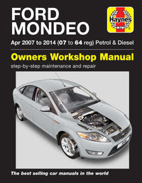 Ford Mondeo Petrol & Diesel (Apr 2007-2014) Haynes Repair Manual Printed Book Front Cover