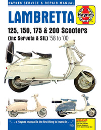 Lambretta Scooters (1958-2000) Haynes Repair Manual Printed Book Front Cover