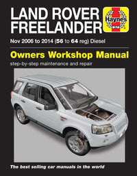 Land Rover Freelander (Nov 2006-2014) Haynes Repair Manual Printed Book Front Cover
