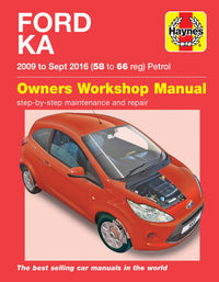 Ford Ka (2009-2016) Haynes Repair Manual Printed Book Front Cover