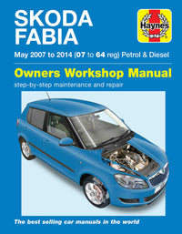 Skoda Fabia petrol & diesel (May 2007-2014) Haynes Repair Manual Printed Book Front Cover