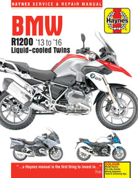 BMW R1200 dohc liquid-cooled Twins (2013-2016) Haynes Repair Manual Printed Book Front Cover