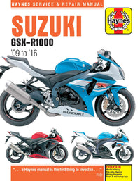 Suzuki GSX-R1000 (2009-2016) Haynes Repair Manual Printed Book Front Cover