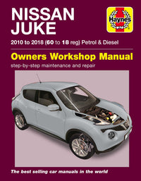 Nissan Juke (2010-2017) Haynes Repair Manual Printed Book Front Cover
