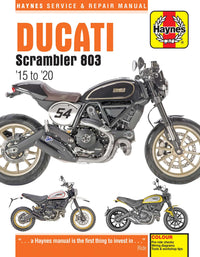Ducati Scrambler 803 (2015-2020) Haynes Repair Manual Printed Book Front Cover