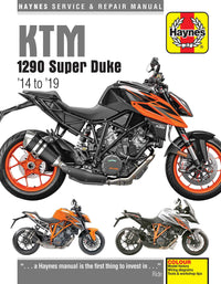 KTM 1290 Super Duke (2014-2019) Haynes Repair Manual Printed Book Front Cover