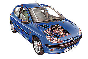 Fusebox and diagnostic socket locations Peugeot 206 1998 - 2001 | Haynes Manuals