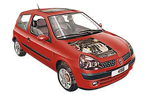 Fusebox and diagnostic socket locations Renault Clio 2001 - 2005 | Haynes Manuals