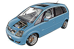 Fusebox and diagnostic socket locations Vauxhall Meriva 2003 - 2010 | Haynes Manuals