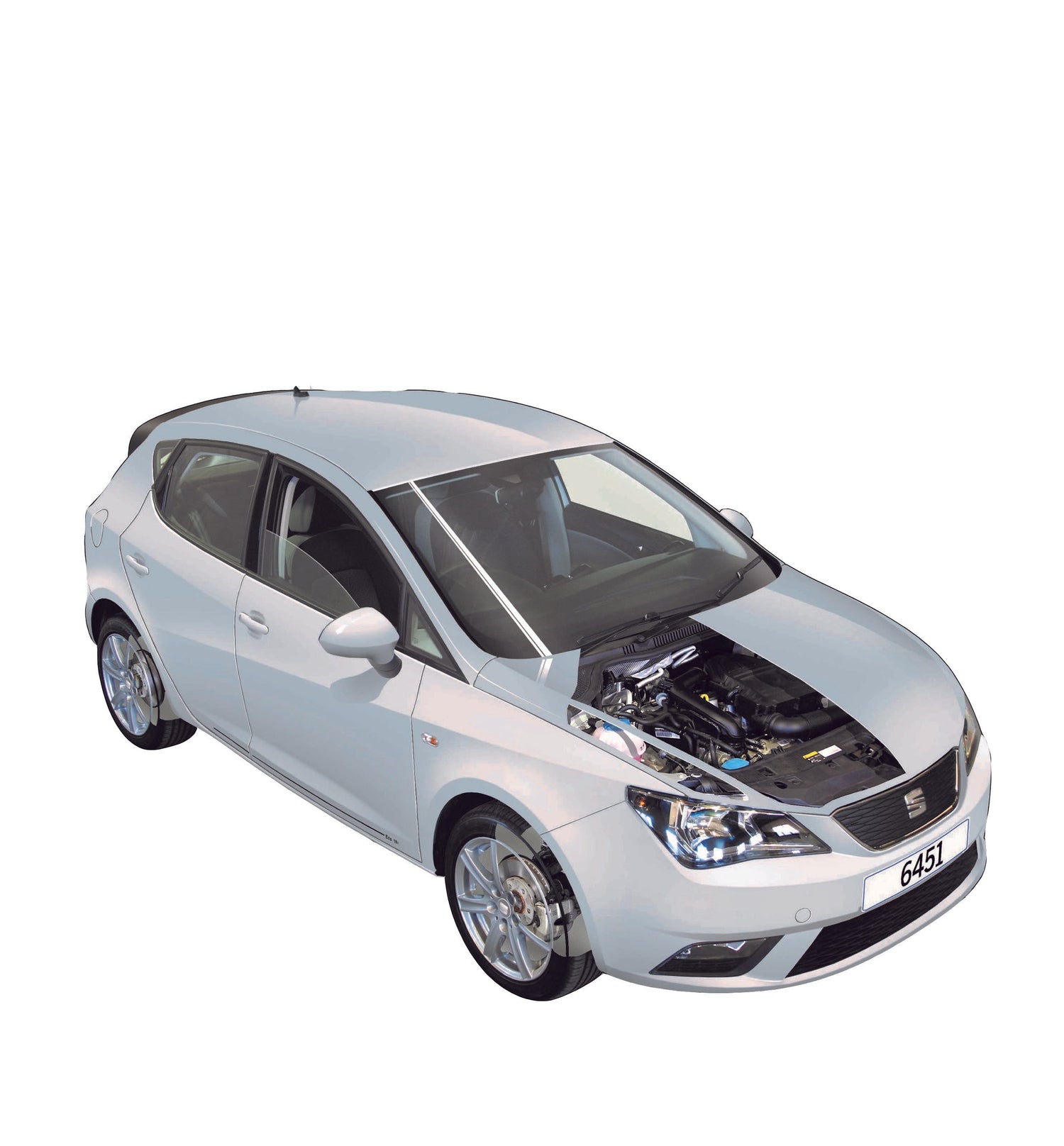 Opening the bonnet Seat Ibiza 2008 - 2017 | Haynes Manuals