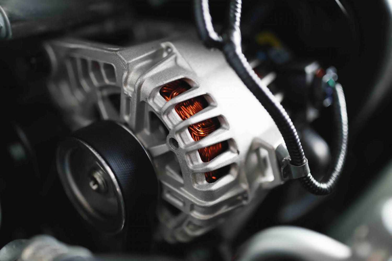 A car alternator