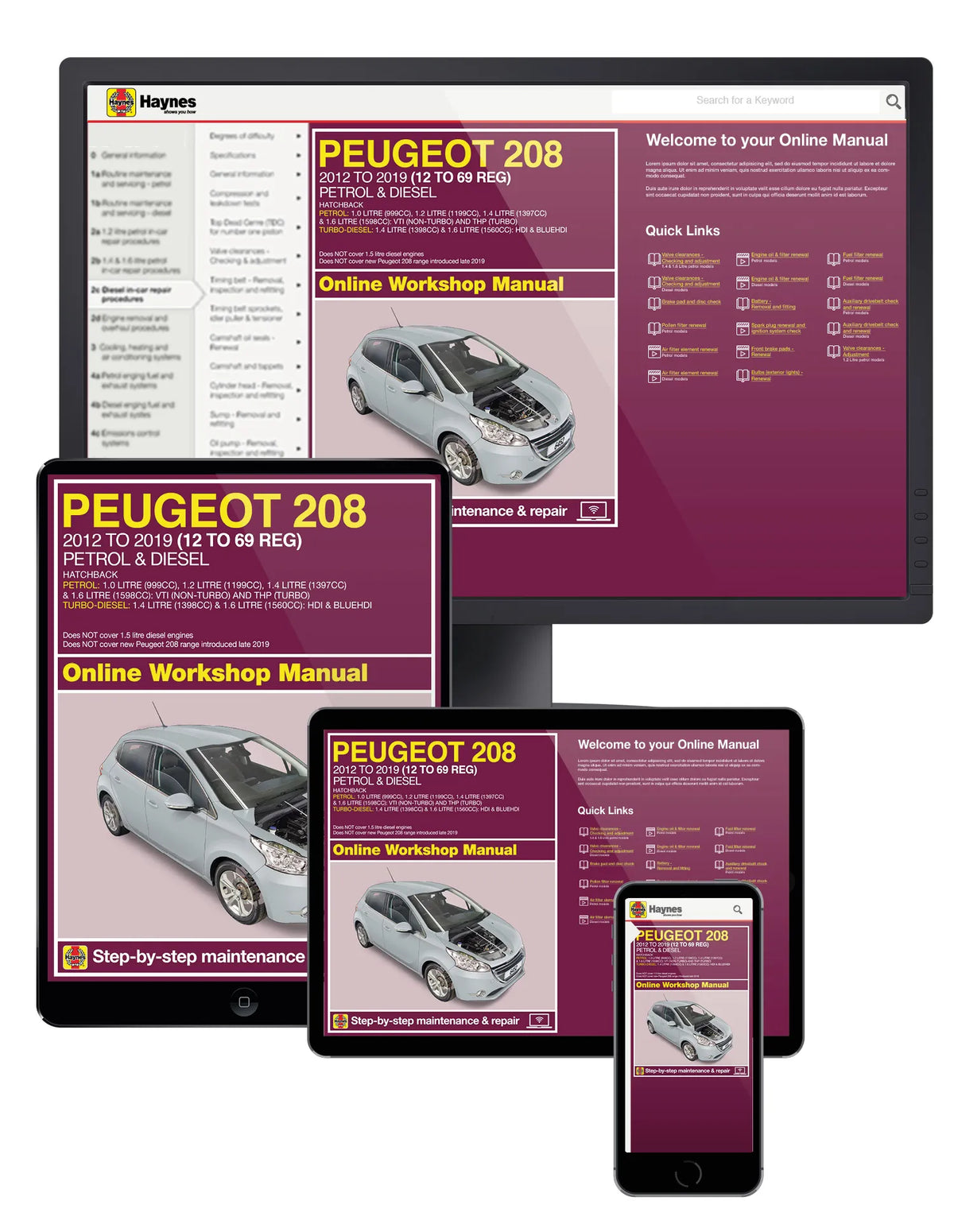 Peugeot 208 Haynes manual service